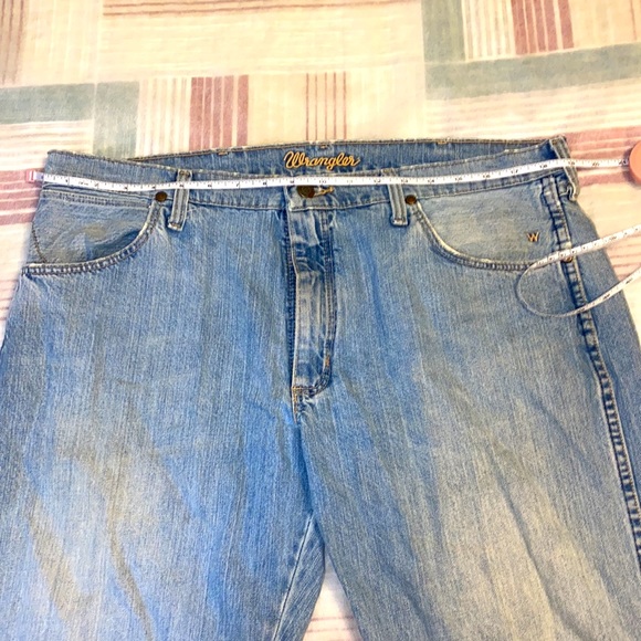 WRANGLER COWBOY 🤠 DENIM JEANS 👖 100% Cotton fabric - Picture 2 of 10